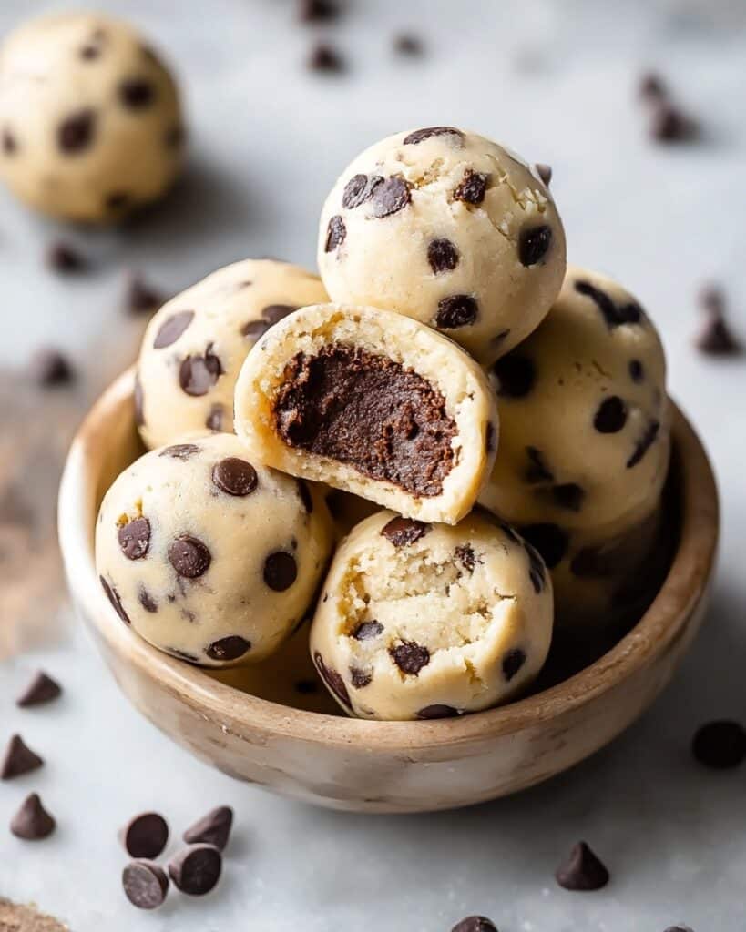 No-Bake Chocolate Chip Cookie Dough Brownie Bombs Recipe