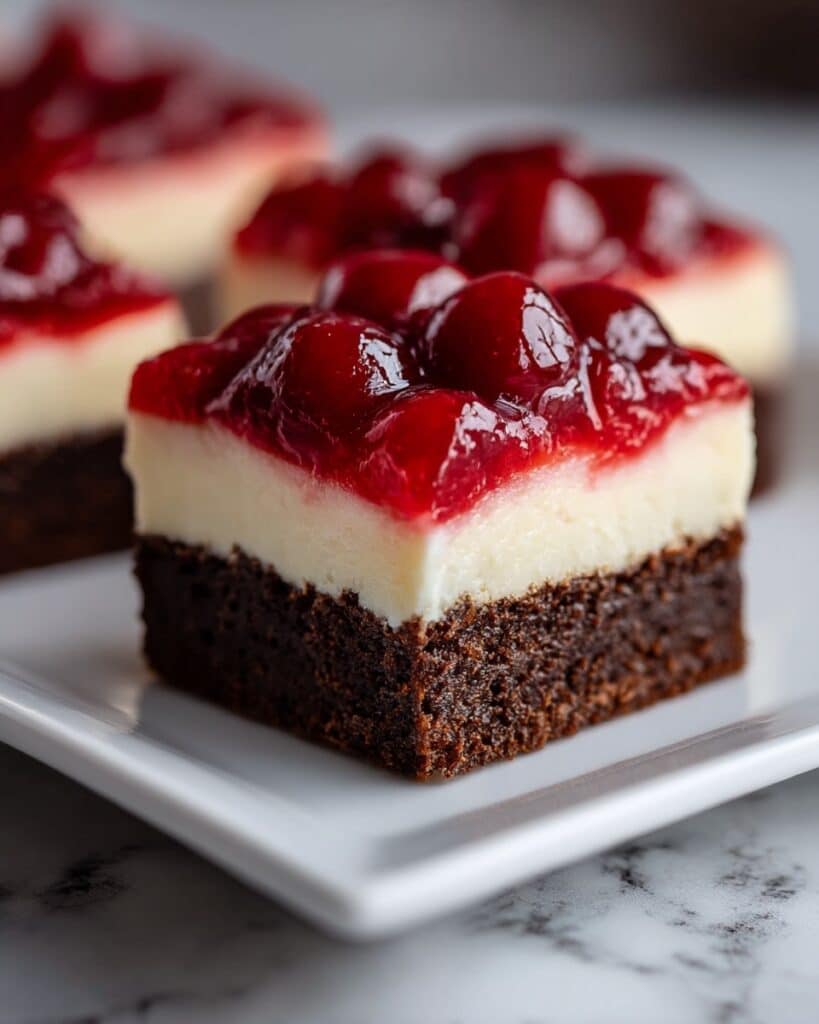 Cherry Cheesecake Brownie Bars Recipe
