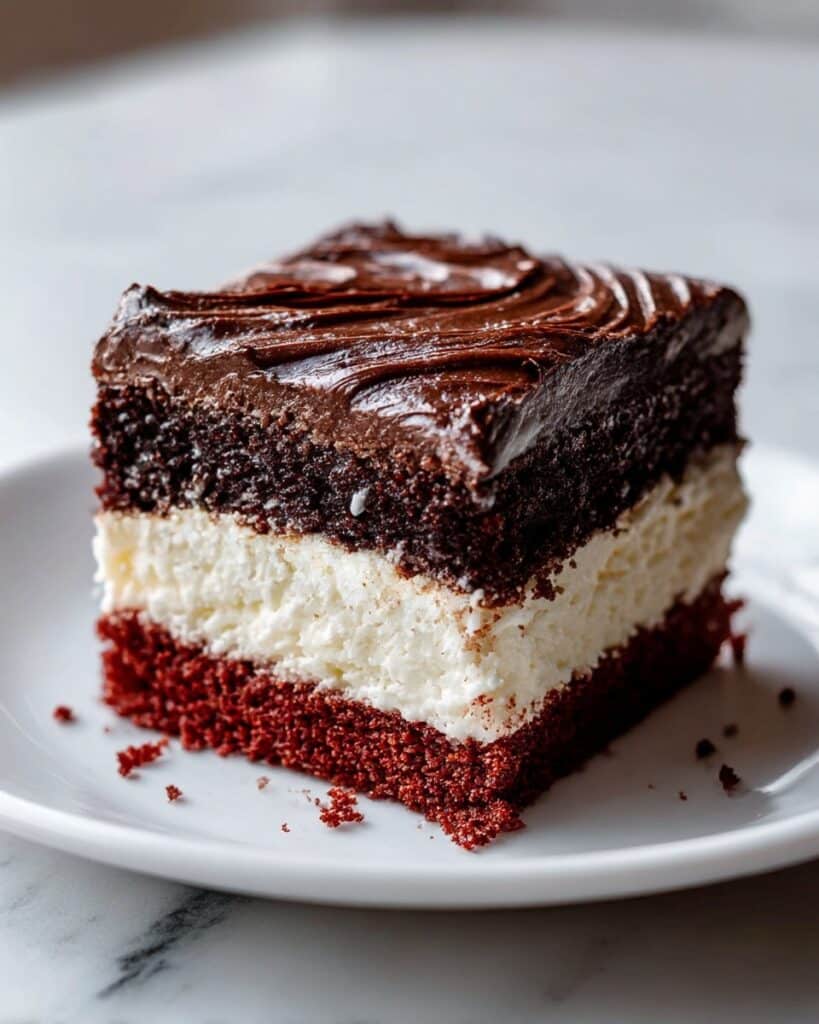 Fudgy Red Velvet Brownies with Cream Cheese Swirl Recipe