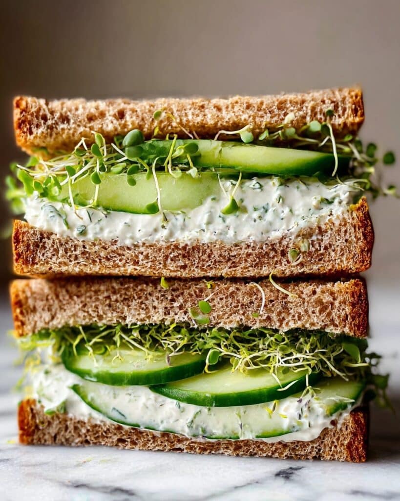 Easy Cucumber Salad Sandwiches Recipe