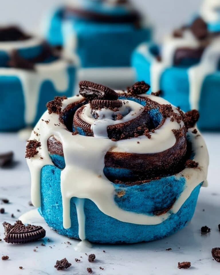 Cookie Monster Cinnamon Rolls Recipe