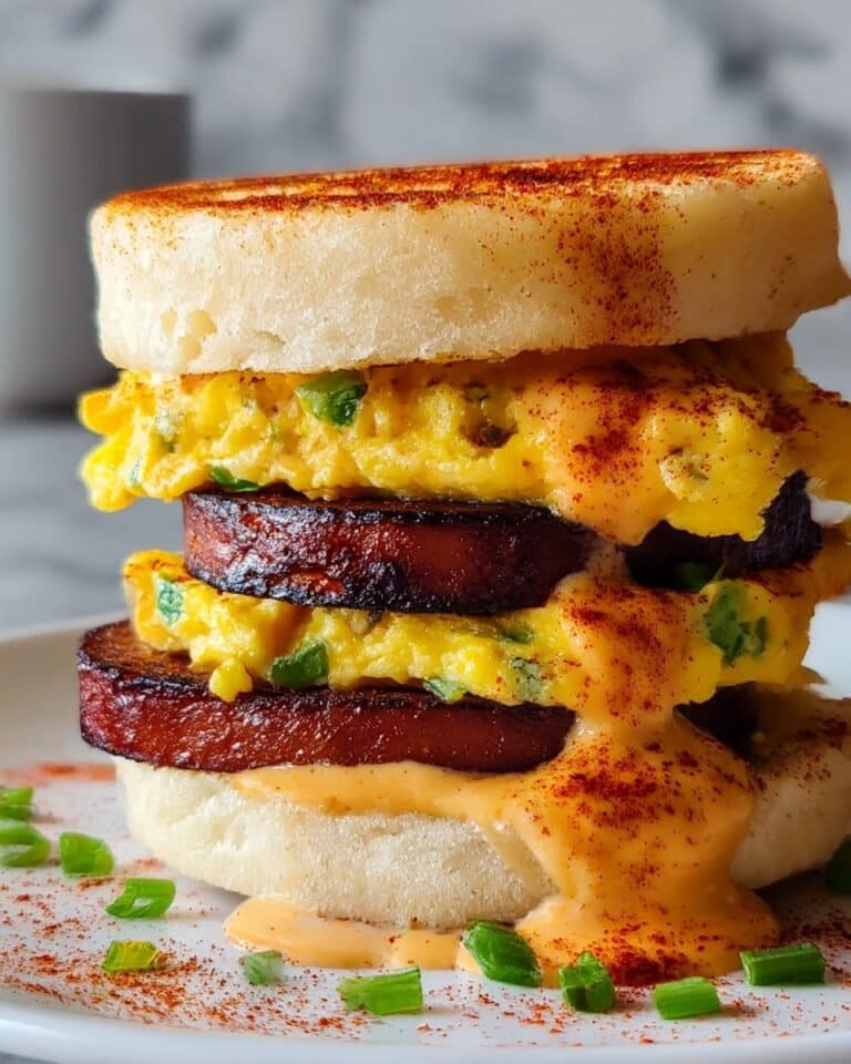 Spicy Chipotle Egg Breakfast Sandwiches Recipe
