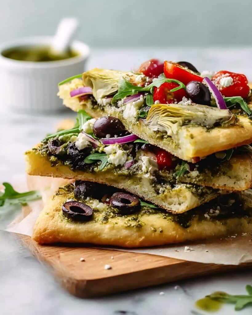 Best Mediterranean Flatbread Pizza Recipe