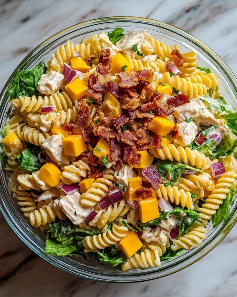 Club Sandwich Pasta Salad Recipe