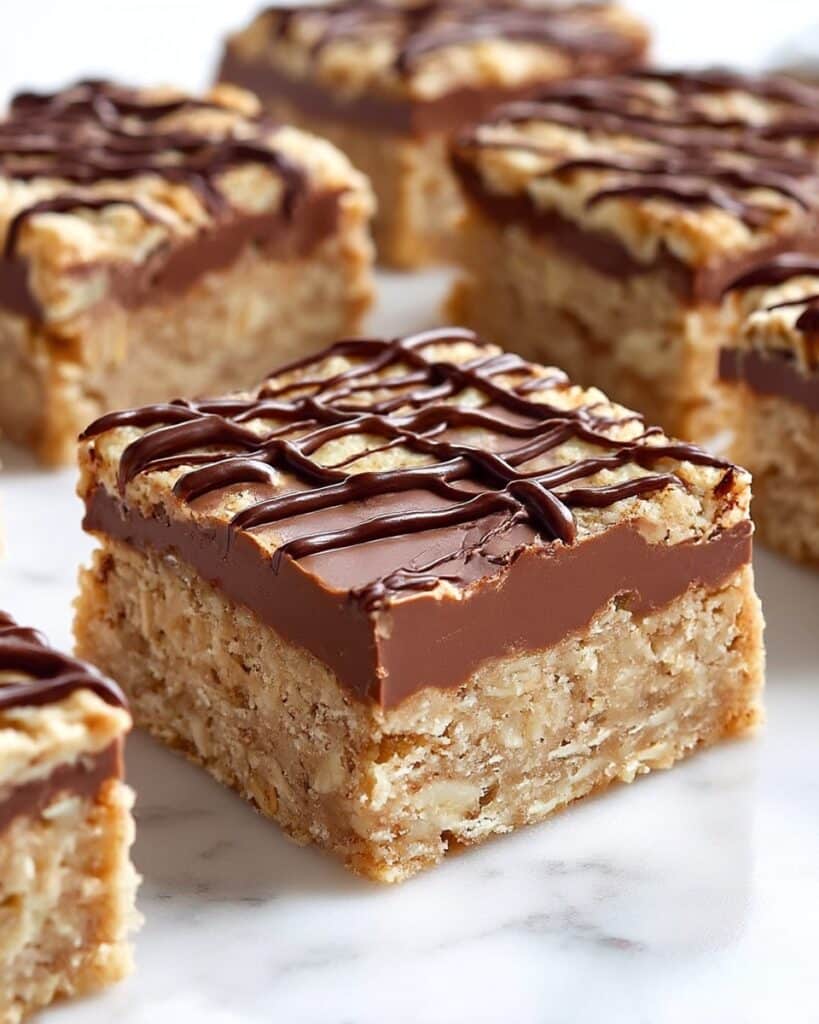 No Bake Chocolate Oatmeal Bars Recipe