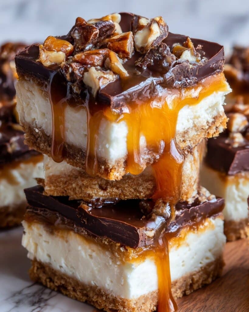 Butterfinger Caramel Cheesecake Bars Recipe