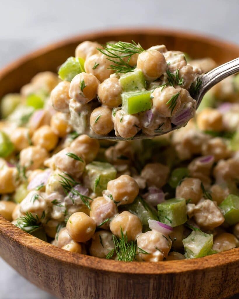 Healthy Tuna Garbanzo Bean Salad Recipe