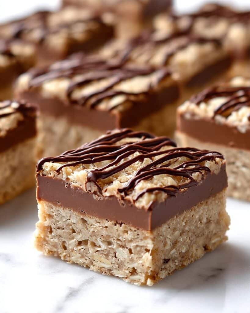 No Bake Chocolate Oatmeal Bars Recipe