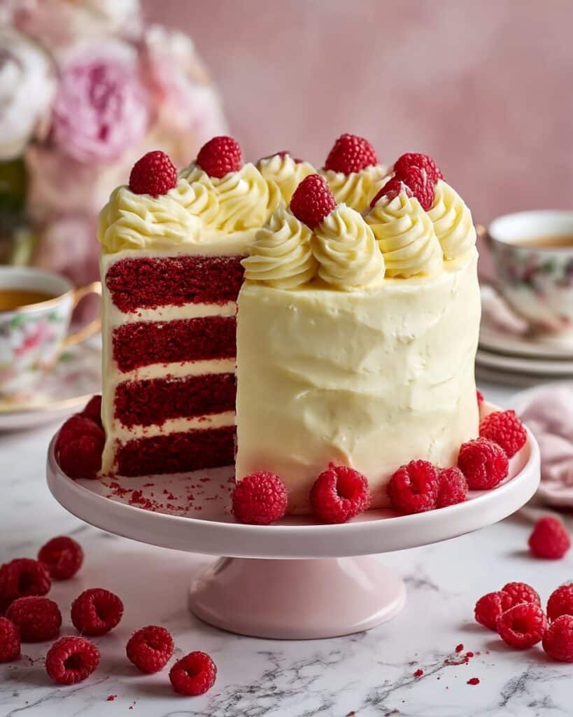 Raspberry Cake With Lemon Buttercream Recipe