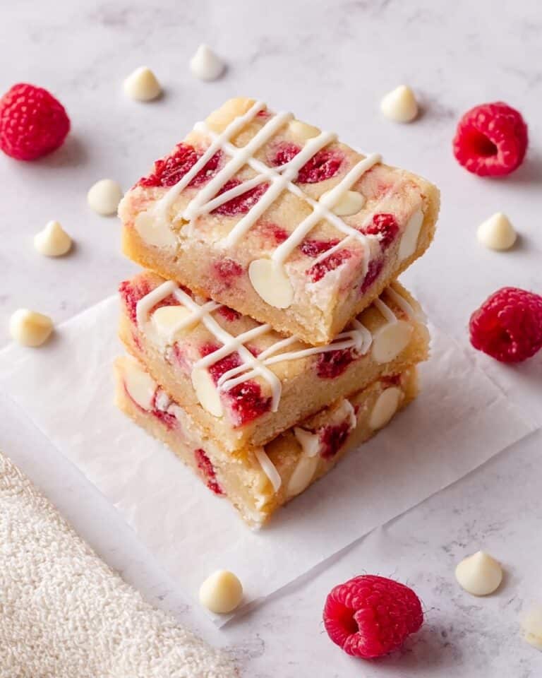 Raspberry White Chocolate Blondies Recipe