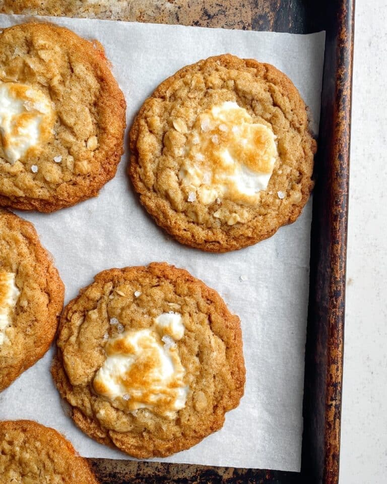 Brown Butter Marshmallow Crispy Cookies Recipe