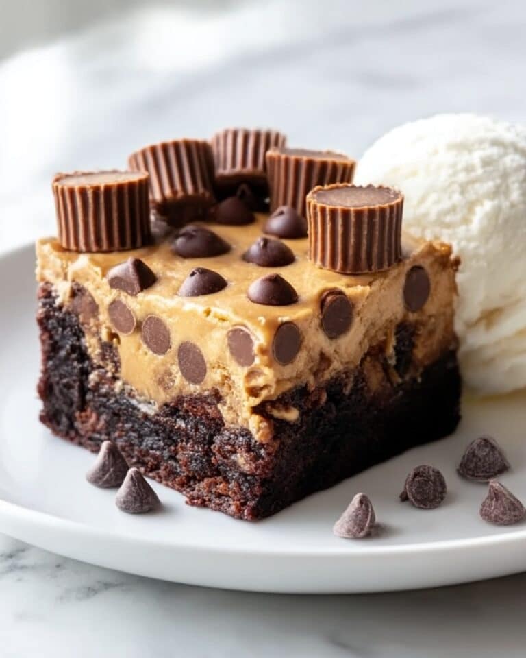 Indulgent Reese’s Chocolate Peanut Butter Cup Earthquake Cake Recipe