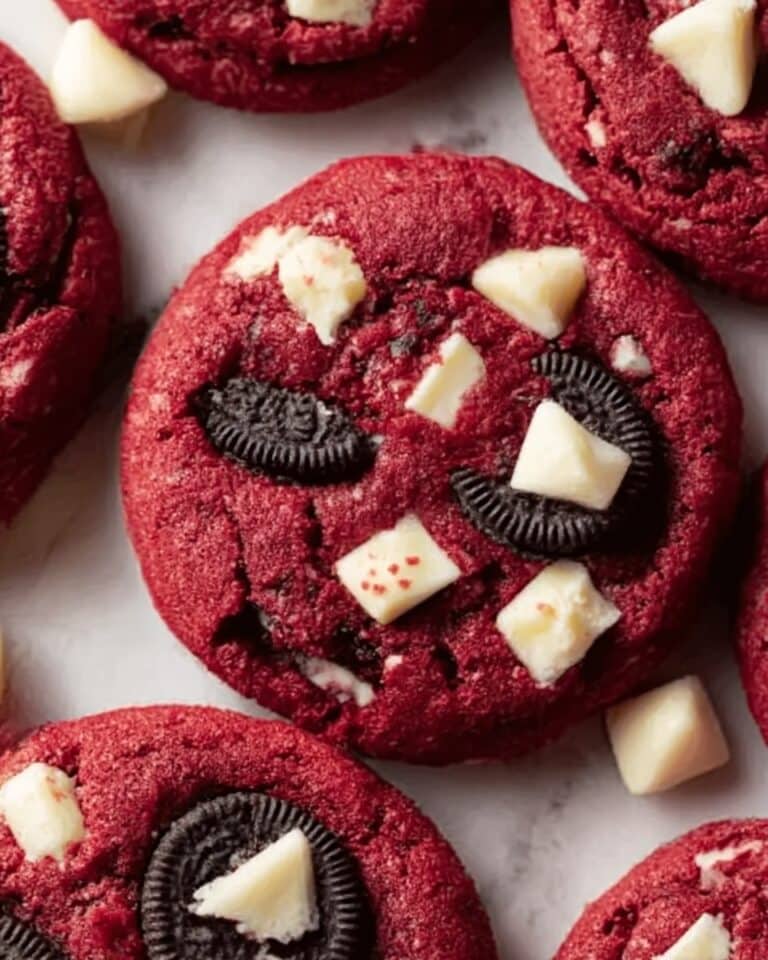 Crushed Oreo Red Velvet Cookies Recipe