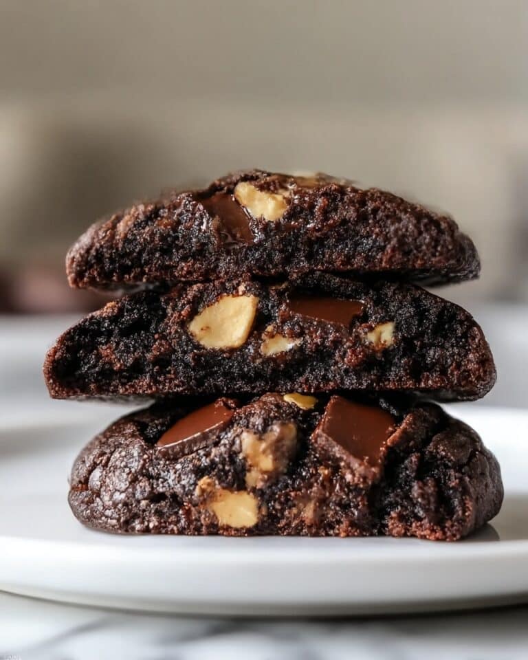 Double Dark Chocolate Peanut Butter Cup Cookies Recipe