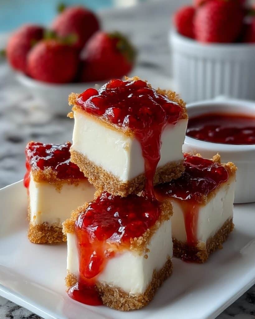 Strawberry Crunch Cheesecake Bites Recipe