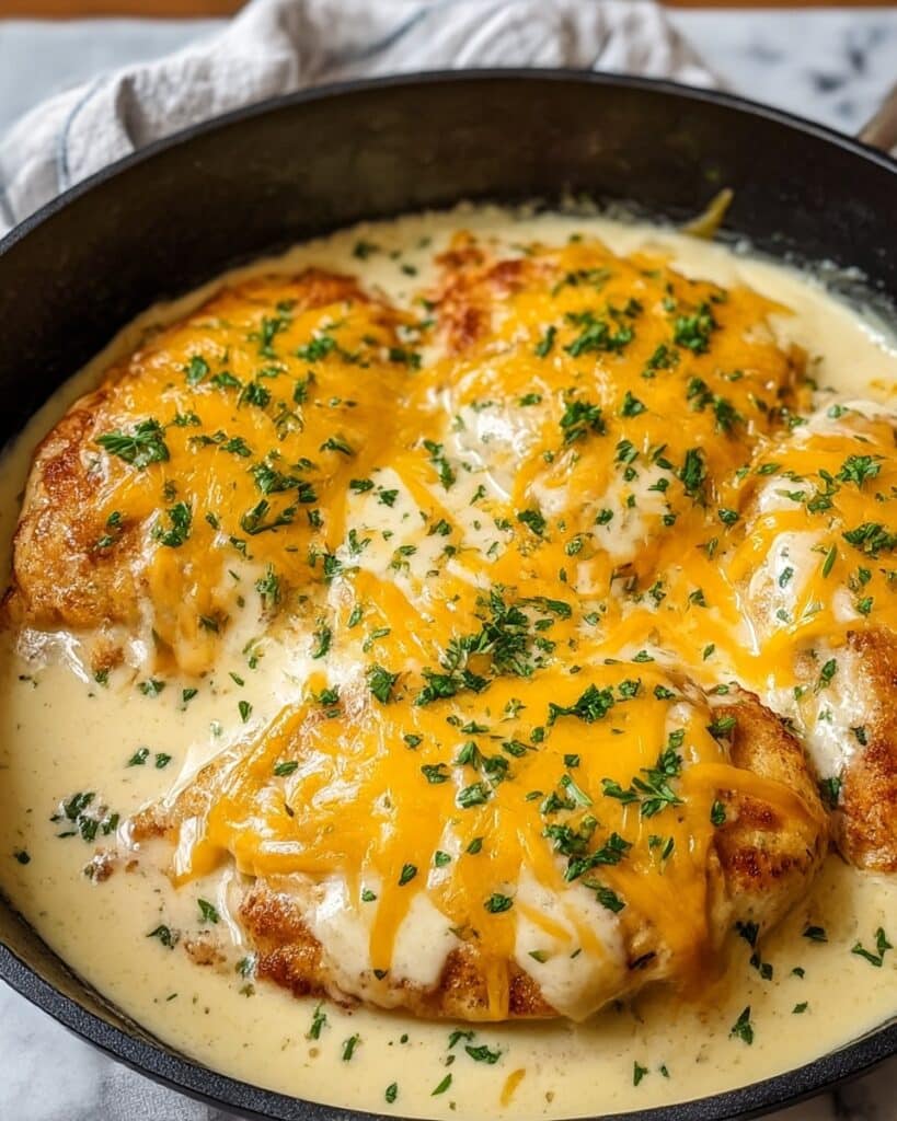 Smothered Cheesy Sour Cream Chicken Recipe