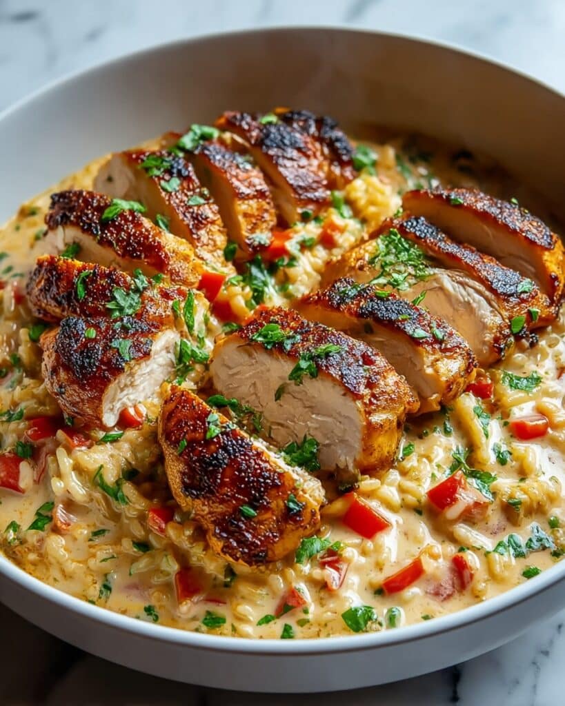 Creamy Cajun Chicken Rice Recipe