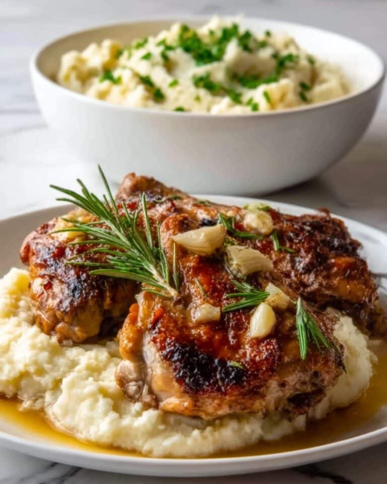 Garlic Rosemary Beef Pot Roast with Creamy Risotto Recipe
