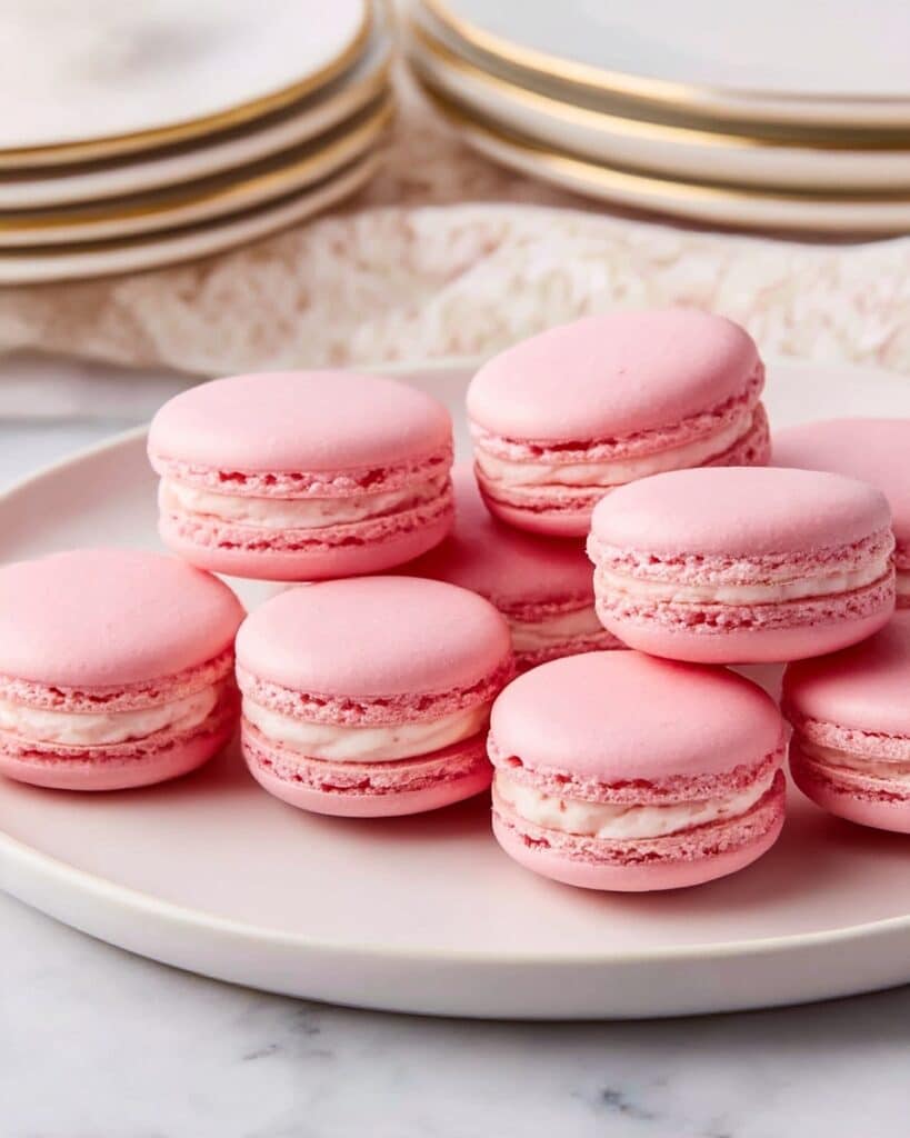 Classic French Macarons with Vanilla Buttercream Filling Recipe