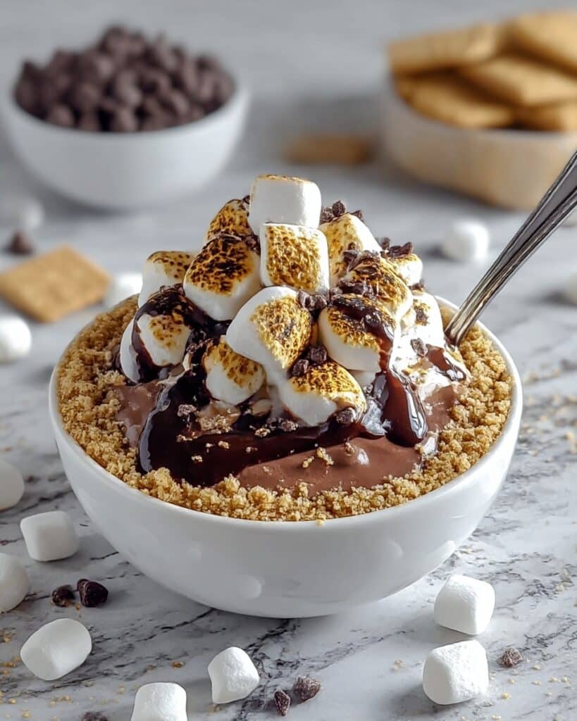 Double Chocolate Protein S’mores Bowl Recipe