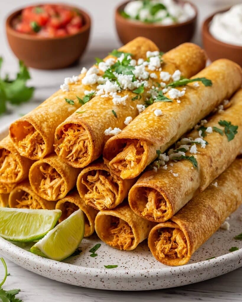 Crispy Chicken Taquitos Recipe