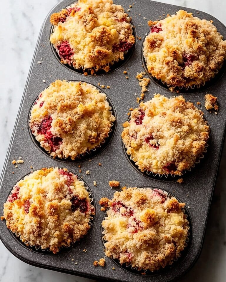 Strawberry Cream Cheese Muffins with Streusel Topping Recipe
