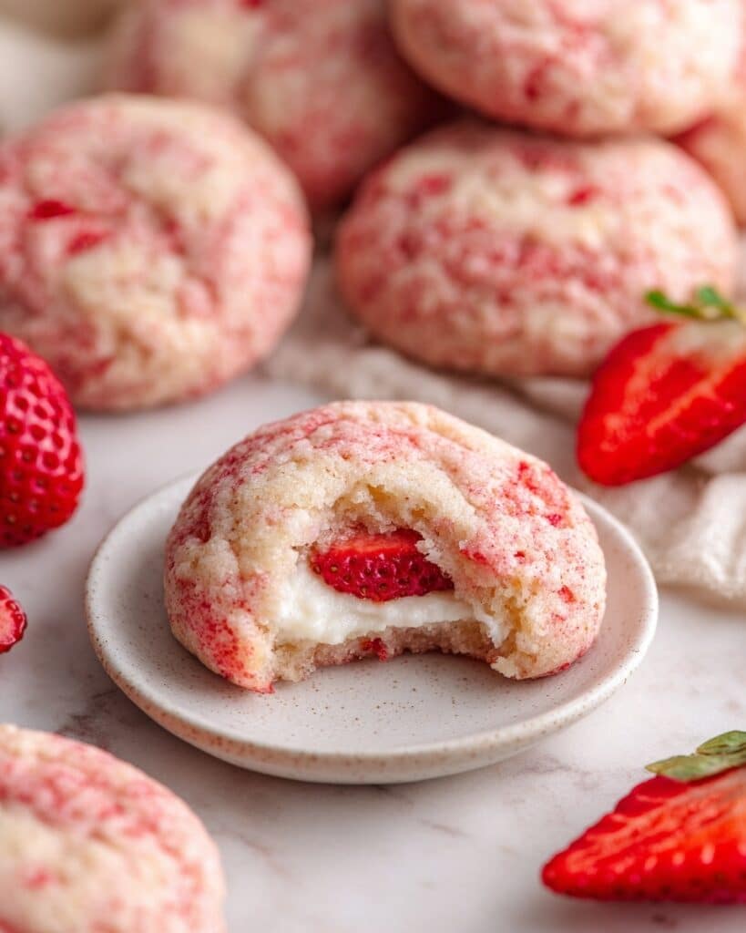 Viral Strawberry Cheesecake Cookies Recipe