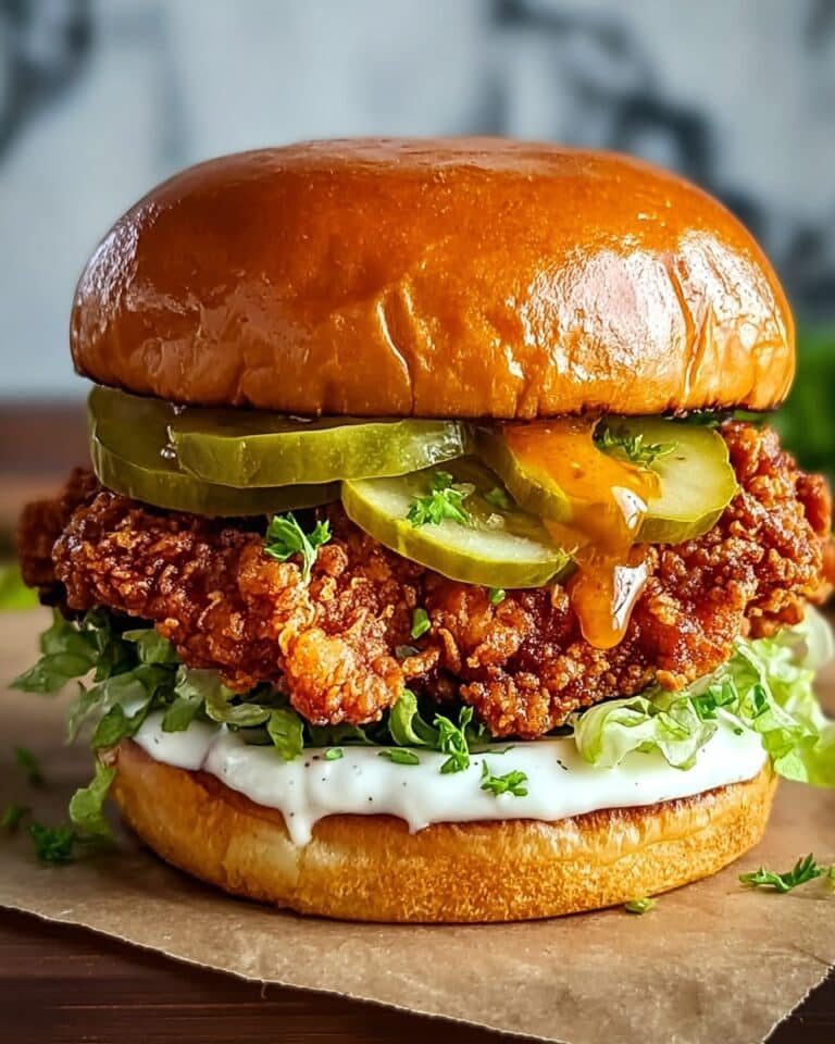 Baked Nashville Hot Chicken Sandwich with Honey Recipe